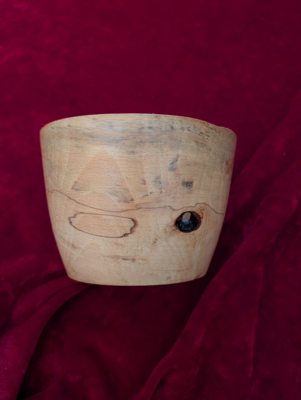 Hand-Turned Wooden Bowl in Natural Wood Tones